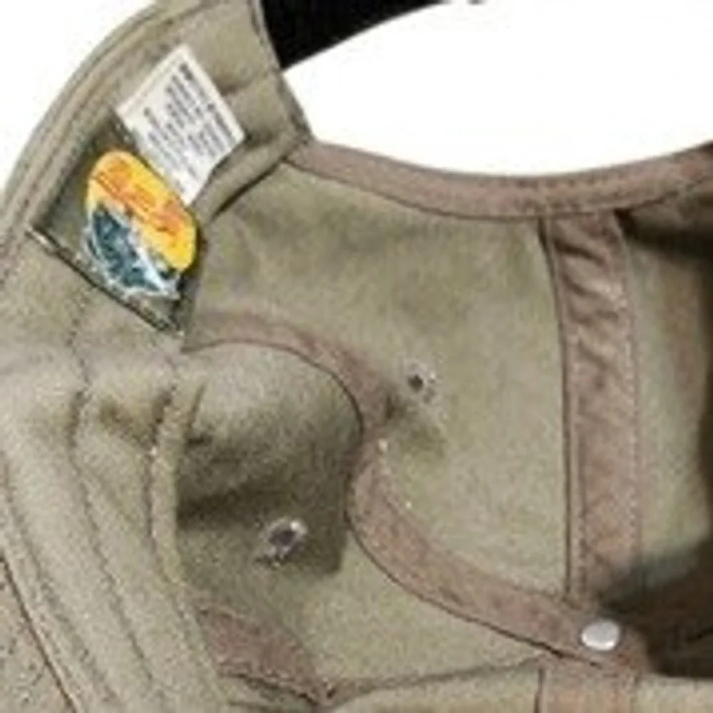 Bass Pro‎ Shops Men Olive Green Tan Two Tone Adjustable Fishing Logo Dad Hat